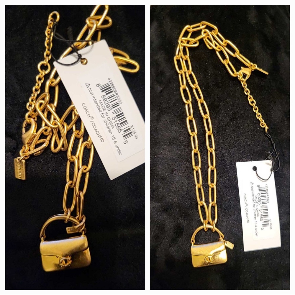 Coach Signature Tabby Pendant Necklace - Picture 2 of 2